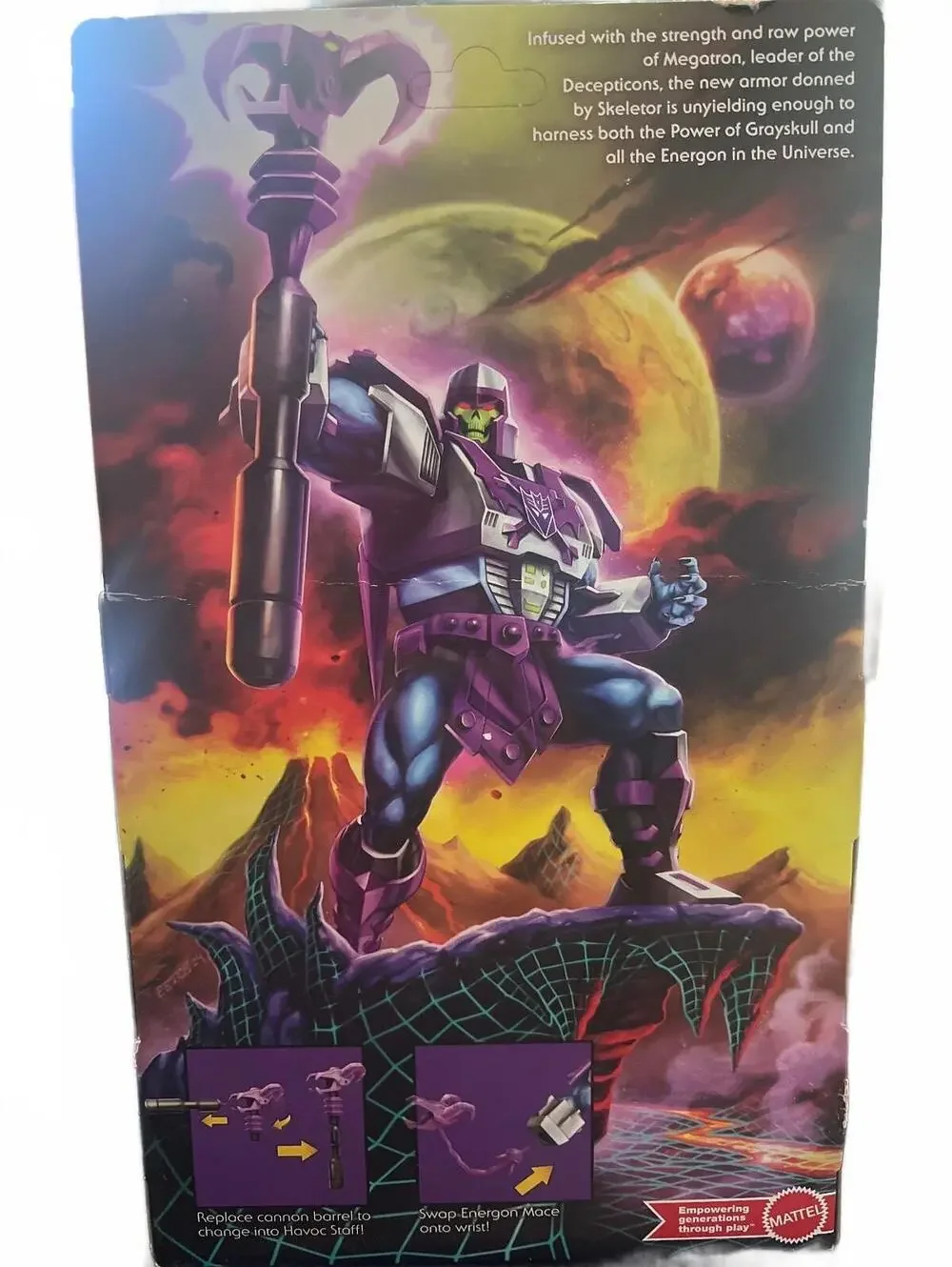 Mattel MOTU Origins x Transformers Megatron Armor Skeletor Action Figure NIB